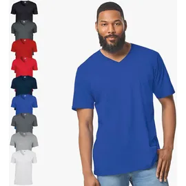 Gildan Softstyle V-Neck weiß XL