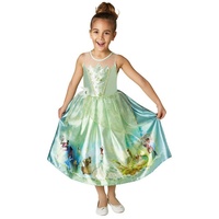 Rubie ́s Kostüm Disney Prinzessin Tiana Dream Kinderkostüm, Traumhaftes Prinzessinnenkleid mit Szenen aus dem Disney-Spielfilm grün 104