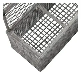 vidaXL Hochbeet mit Rankgitter 83 x 30 x 130 cm Grau