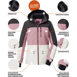 KILLTEC Skijacke »KSW 208 GRLS SKI JCKT« Wasserdichte, atmungsaktive Kinderjacke mit Schneefang und Taschen Killtec hellrosa