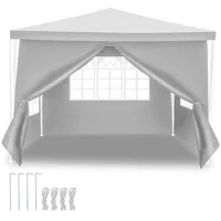 Garten Pavillon mit Seitenteilen zwei Türen wasserdichtes Zelt mit Spiralschläuchen