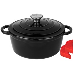 CLP Dutch Oven Kochtopf 3 L schwarz