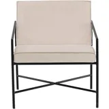 VCM Sessel Rakel Velours 75 x 75 x 75 cm Beige