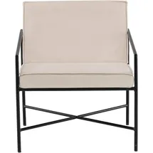 VCM Sessel Rakel Velours 75 x 75 x 75 cm Beige