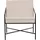 VCM Sessel Rakel Velours 75 x 75 x 75 cm Beige