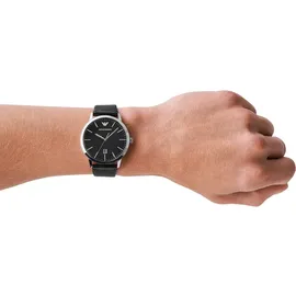 Emporio Armani Uhr schwarz silber