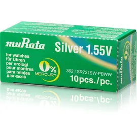MURATA 362 SR721SW Batterien Silber 1.55V Uhrenbatterie 1Bl NEU