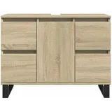 vidaXL Badschrank Sonoma-Eiche 80x33x60 cm Holzwerkstoff