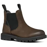 GEOX J SHAYLAX Boy A Chelsea Boot, Coffee/Black, 28 EU
