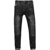 John Doe Original XTM | Motorradhose | Einsetzbare Protektoren | Atmungsaktiv | Motorrad Jeans | Denim Jeans mit Stretch, schwarz, 36w / 34l, JDD2009-36/34