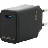 Mobilis 001380 Ladegerät für Mobilgeräte Universal Schwarz