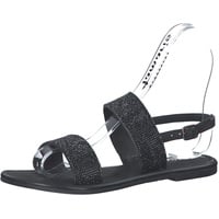 Tamaris Damen Riemchensandalen, Frauen Sandaletten,TOUCHit-Fußbett,Woman,Lady,Ladies,Sommerschuhe,Freizeitschuhe,Black Glam,37 EU / 4 UK - 37 EU