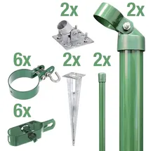 GAH Alberts Zauneck-Set für Maschendrahtzaun 175 cm 601614