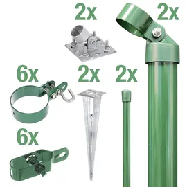 GAH Alberts Zauneck-Set für Maschendrahtzaun 175 cm 601614