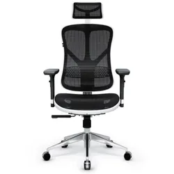 Gaming-Stuhl Diablo Chairs Diablo V-BASIC Weiß Schwarz