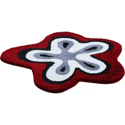 Badematte COLANI "Colani 1" Gr. 52, rot, H:24mm, Kunstfaser, Badematten