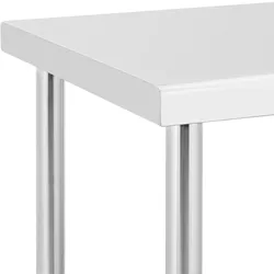 Royal Catering Edelstahltisch mit Rollen - PREMIUM - 60 x 100 cm - 155 kg -