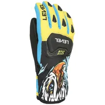 Level Race JR Handschuhe Gelb/Blau L