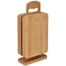 Gravidus 6er Bambusbrettchen Set mit Ständer