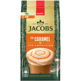 Jacobs Typ Cappuccino Caramel, Getränkepulver mit löslichem Bohnenkaffee, Instant Kaffee, für 25 Getränke, 360 g
