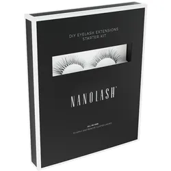 Nanolash Set zur cluster wimpern zur DIY Wimpernverlängerung zu Hause Künstliche Wimpern   Divine 