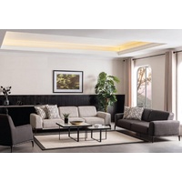 JVmoebel Sofa, Wohnzimmer Sofagarnitur 4 3 1 Sitzer Garnitur Stoff Sofa Sessel Luxus braun