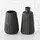 Boltze Vase Esko 2er-Set, schwarz lasiert | minimalistischer Charme