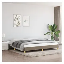 vidaXL Bettgestell 200 x 200 cm Taupe
