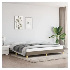 vidaXL Bettgestell 200 x 200 cm Taupe