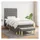 vidaXL Boxspringbett 100 x 200 cm Dunkelgrau