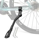 Fahrradständer, verstellbarer Fahrradständer, Heavy Duty Kickstand für Fahrrad, Mountainbike Seitenständer, Universal Road Bicycle Kick Stand Support für Kinder Erwachsene 24-29 Zoll Räder Schwarz