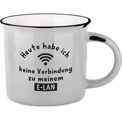 GRAFiK WERKSTATT Vintage Becher E-Lan - grau