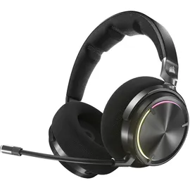 Corsair Virtuoso MAX Wireless Gaming-Headset mit Bluetooth – Dolby Atmos, SoundID, Aktive Geräuschunterdrückung, Mikrofon in Rundfunkqualität, Graphene-Treiber, für PC, Mac, PS5, PS4 – Kohlenstoff