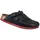 Birkenstock Clog Kay Superlauf, WB, Naturleder, schwarz/rot, schmal,