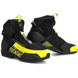 SHIMA EDGE Wasserdichte Motorradschuhe für Männer - Verstärkte Straßenreitschuhe mit ATOP-Verschlusssystem, Knöchelstütze, Rutschfeste Sohle, Schaltgriff (Fluo, 47)