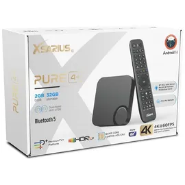 Xsarius Pure 4+ 4K Android 14 OTT UHD IPTV Player