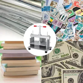 Vevor Manuelle Papierpresse, 305 x 220 mm für Papier im A4-Format, Flachpresse, 10 cm Dicker Stahlrahmen, manuelle Flachpapierpresse, Buchpresse zur Papierherstellung