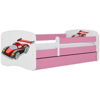 Raumhirsch furniture Kinderbett, Rosa, Holzwerkstoff, Holzwerkstoff, 1 Schubladen, 80x160