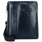 Piquadro Blue Square Umhängetasche Leder Blau