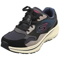 Skechers Damen Go Run Consistent 2.0 Retro Stride Sneaker, Black Suede/Navy Trim, 39 EU