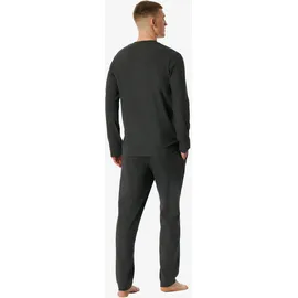 SCHIESSER Pyjama Selected Premium Warming dunkelgrau XXL