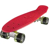 Ridge Skateboard 55 cm Mini Cruiser Retro Stil In M Rollen Komplett U Fertig Montiert Rot Klar Grün,
