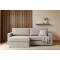 Fun Möbel Ecksofa Sofa BENDIK Stoff, Ottomane Links