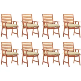 vidaXL Gartenstuhl 50 x 25 x 92 cm creme 8 St.