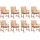 vidaXL Gartenstuhl 50 x 25 x 92 cm creme 8 St.