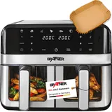 Grafner Doppel-Heißluftfritteuse 9L schwarz