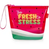 Legami Beach Pouch Strandtasche Transparent/Rosa