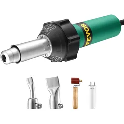 VEVOR Kunststoff Schweißgerät Heißluftpistole 1600W PVC/PE/PP/PVDF 4Zubehörteile