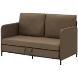 [en.casa] - Bettsofa, Soini mit Liegefunktion Braun