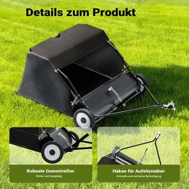 Wiltec Rasenkehrmaschine 120 cm